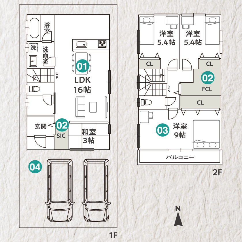 アローラタウン長野中央8期（大阪府河内長野市喜多町） 間取り図