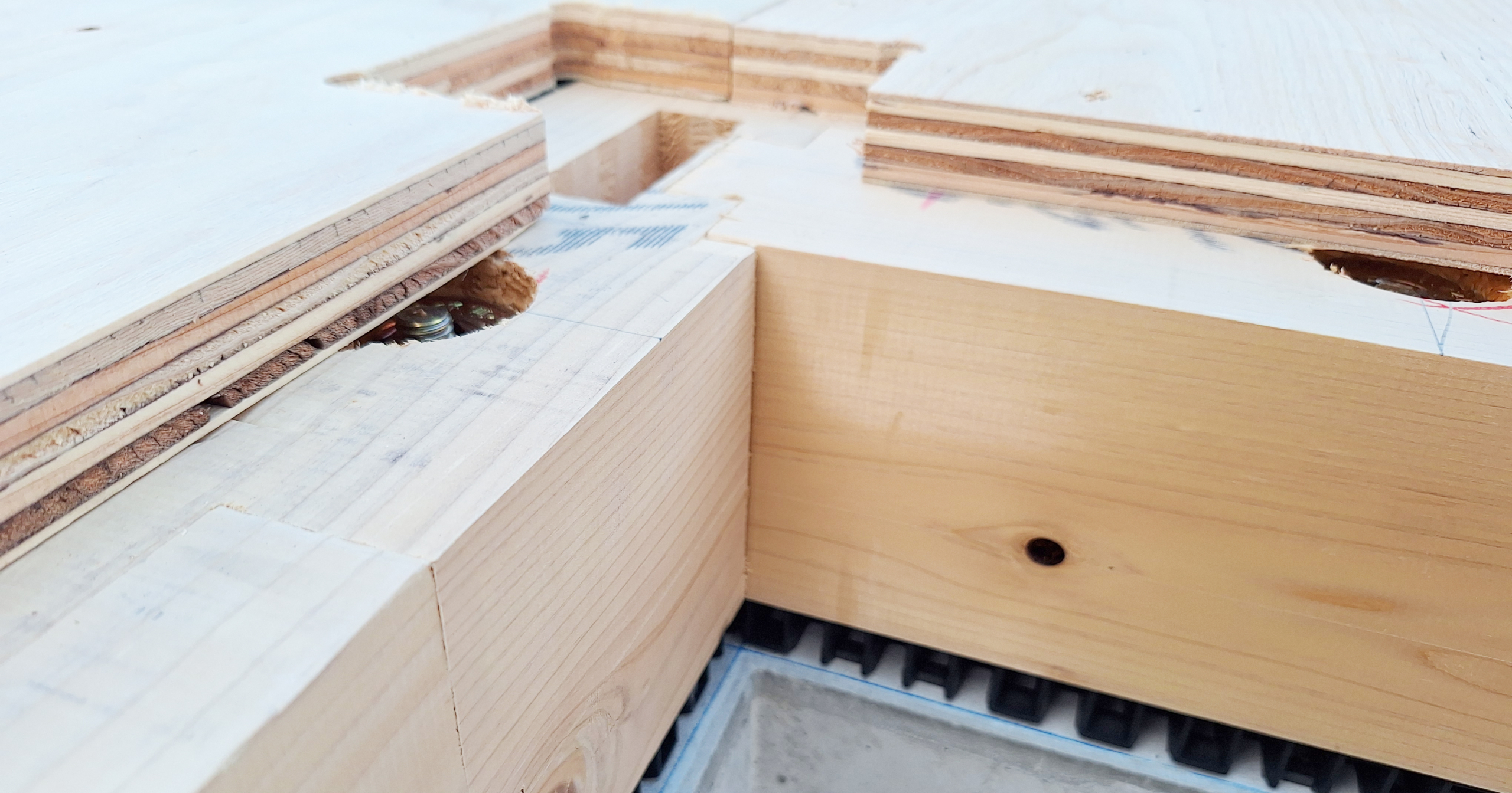 限定公開｜新モデルハウス建築タイムラプス動画（基礎+土台+床板）