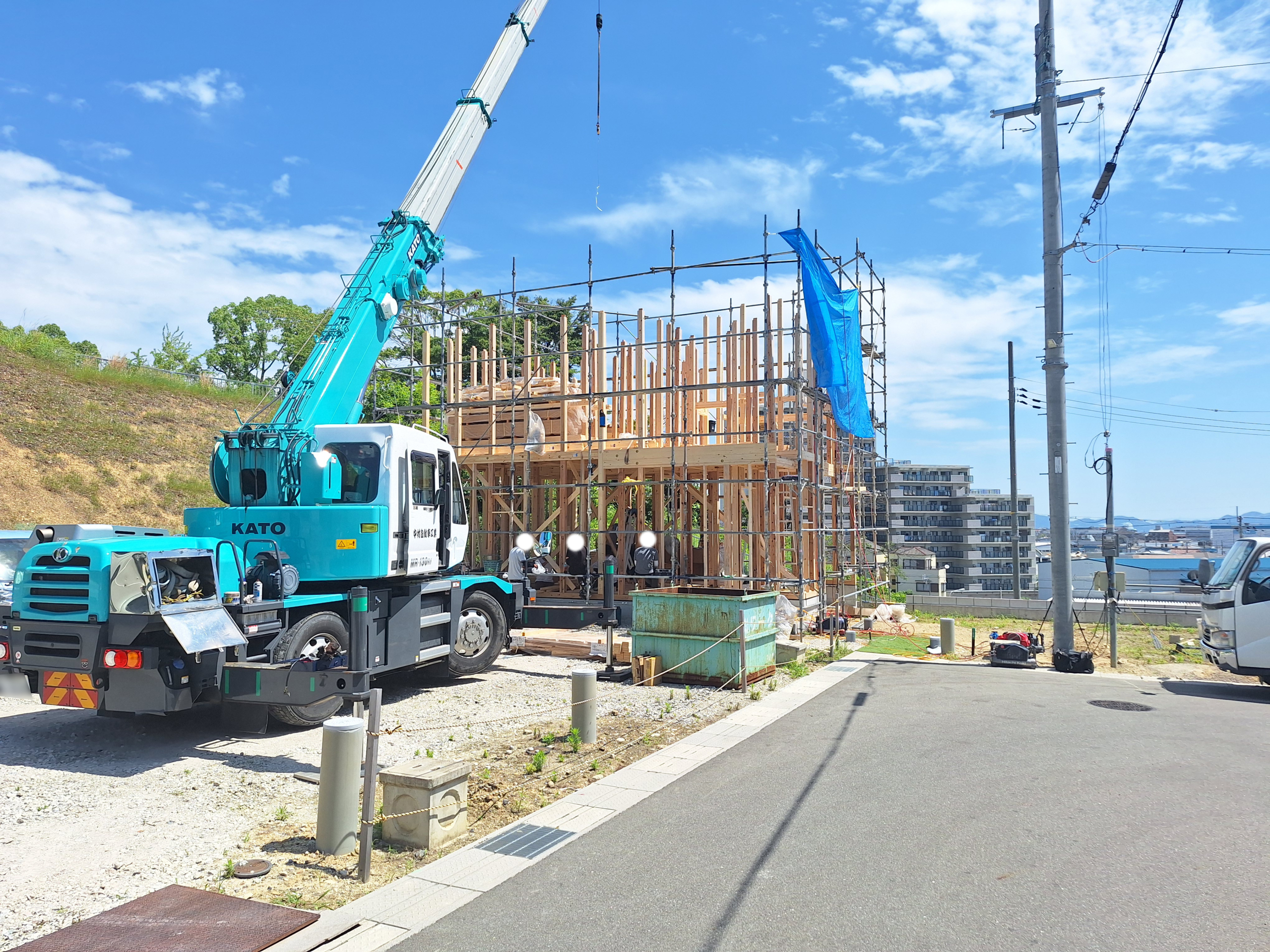 限定公開|新モデルハウス建築タイムラプス動画(上棟)