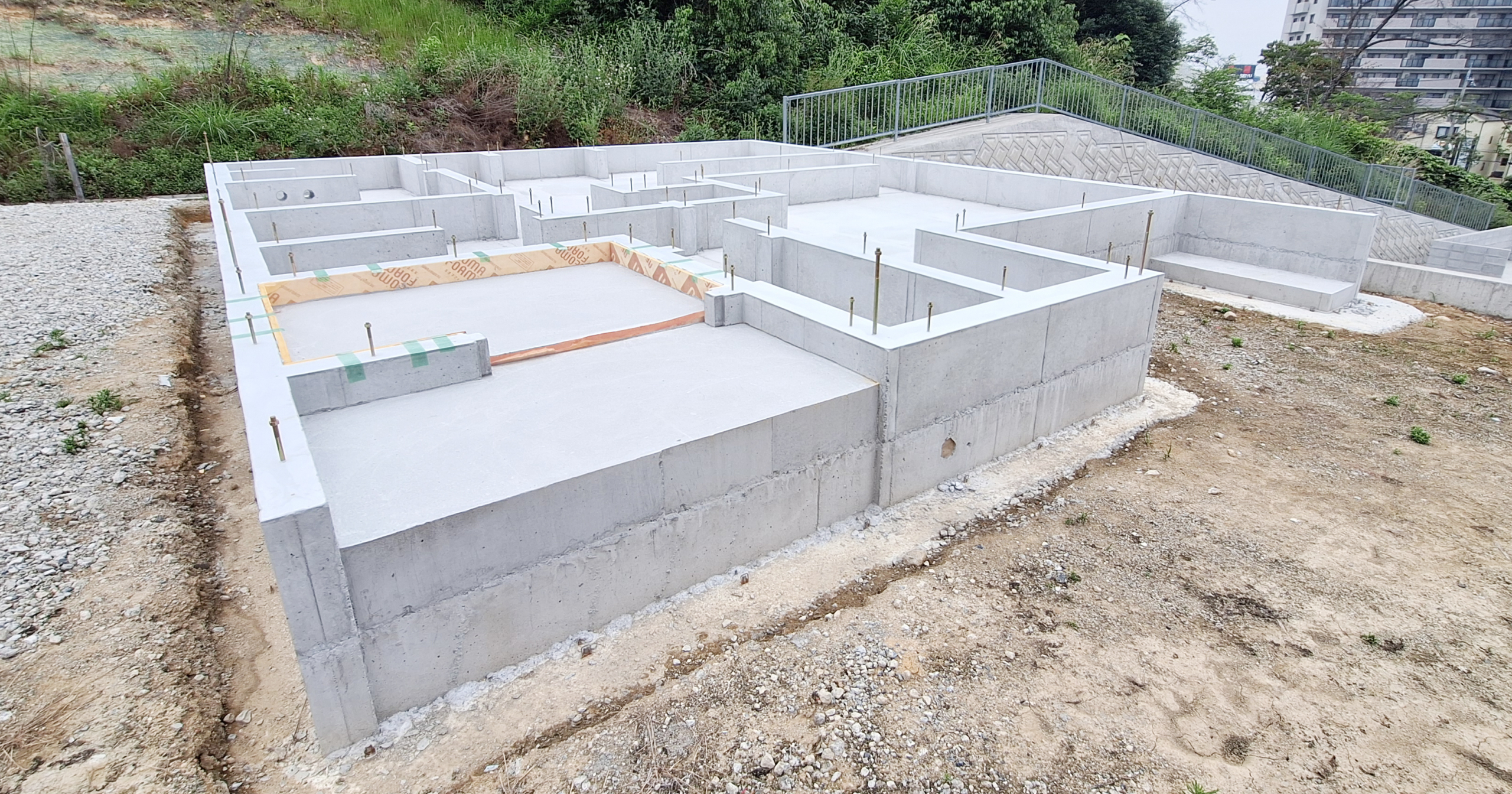 限定公開｜新モデルハウス建築タイムラプス動画（基礎+土台+床板）