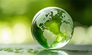 クリーンエネルギーによる環境貢献イメージ