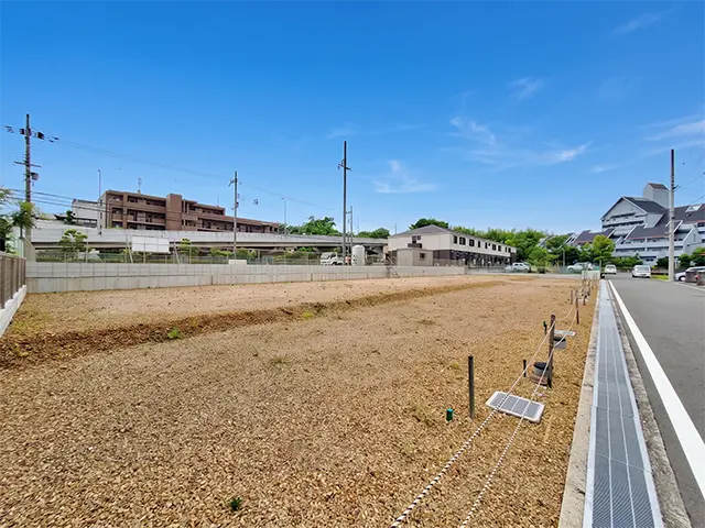 アローラタウン河内長野（大阪府河内長野市向野町） 2026年6月撮影 7号地北東側より2号地南西側に向けて撮影