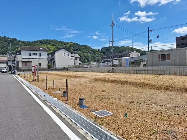 アローラタウン河内長野（大阪府河内長野市向野町） 2026年6月撮影 2号地北西側より7号地南東側に向けて撮影
