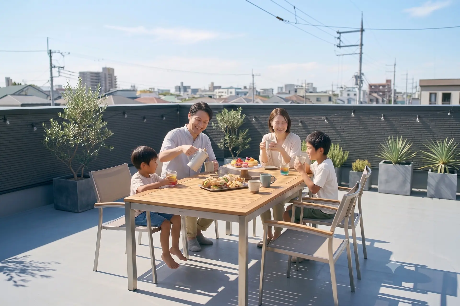 アローラタウン千代田6期 屋上庭園のあるモデルハウス
